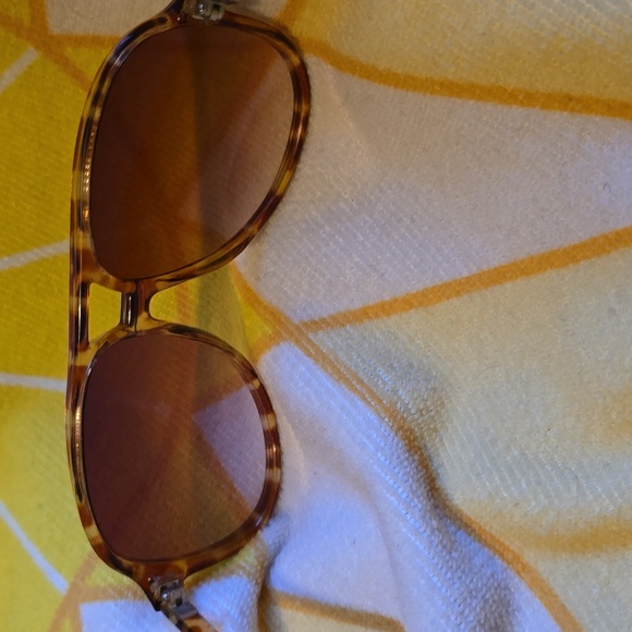 VGUC- Vintage Large Pilot Sunglasses with Gradient Lens Tortoise Frame - Picture 5 of 14